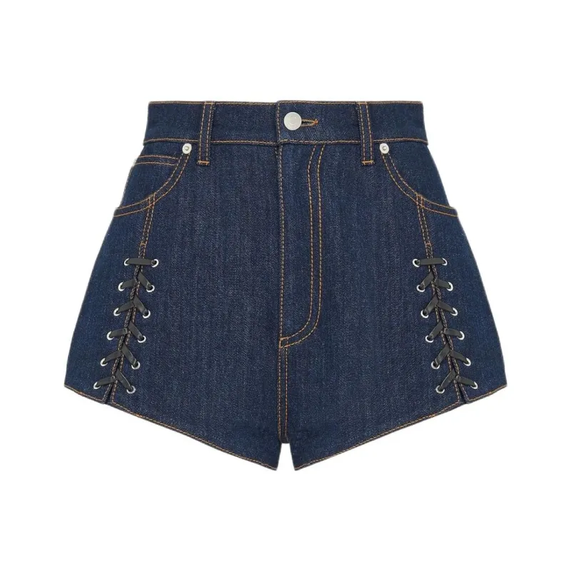 Alexander McQueen Casual Shorts Women's Blue-0