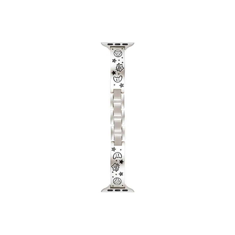 KVZUVUU Watch Band Apple Compatibility Metal-0
