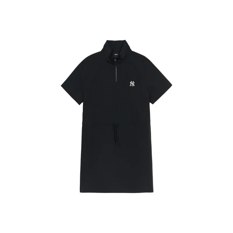 MLB New York Yankees Short Sleeved Dress Women's Black-0