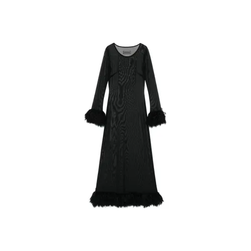 Marine Serre Sheer Long Sleeved Dress