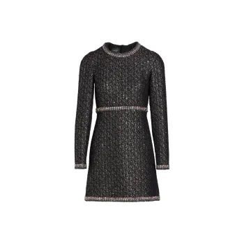Giambattista Vall Sequinned Bouclé Mini Dress