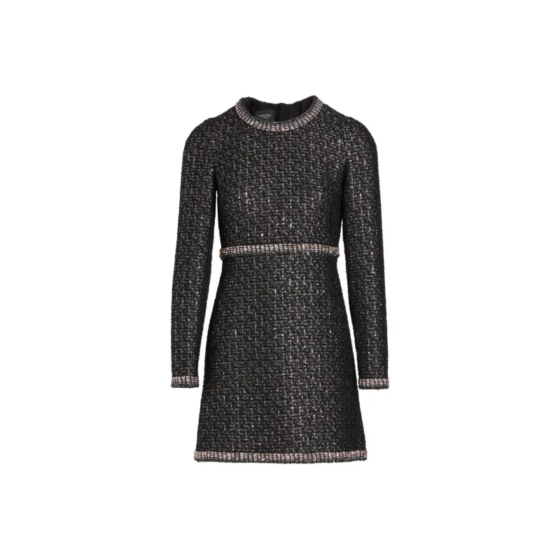 Giambattista Vall Sequinned Bouclé Mini Dress-0