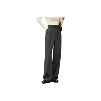 Mo Han Yi Mei Suit Trouser Women's Black Gray Color