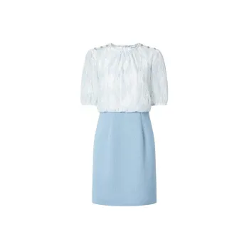 JZ. ANNAKRO Short-Sleeved Dresses Women's Floral Light Blue