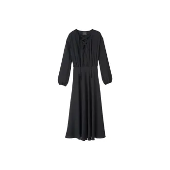 LONGCHAMP Long-Sleeved Dresses Women's Black
