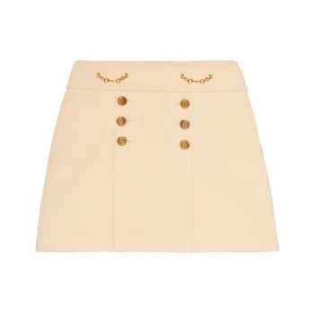 GUCCI Button Detail A line Mini Skirt