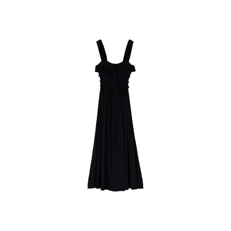 DOEN CAROLYNN DRESS Slip Dresses Women's Black-0