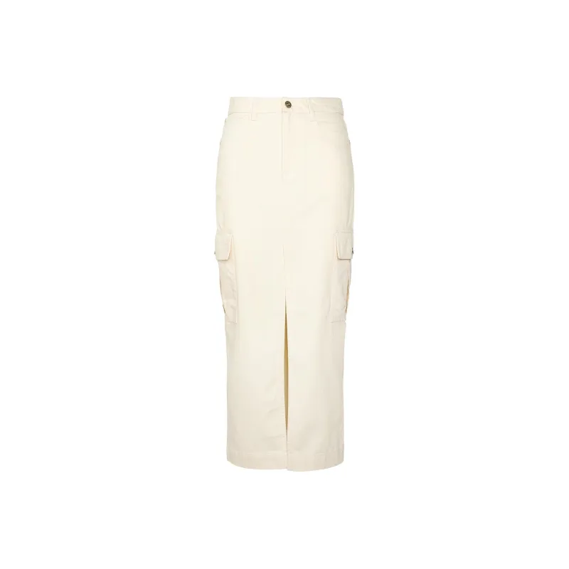 BARBOUR FW24 Denim Long Skirts Women's Beige-0