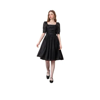 BANANA BABY Short Sleeved Dress Women's Black