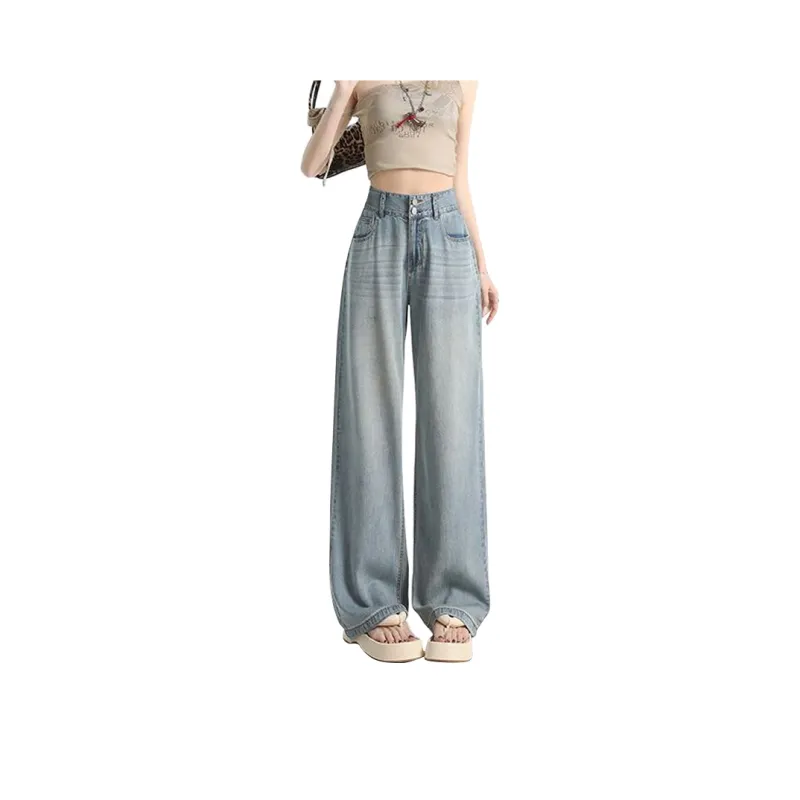 FAIRWHALE Jeans Women's Denim Blue-4