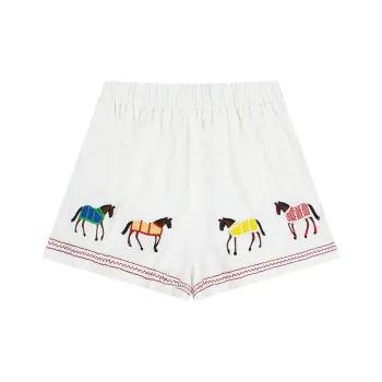 FAIRFAFO Casual Shorts Women's Ecru