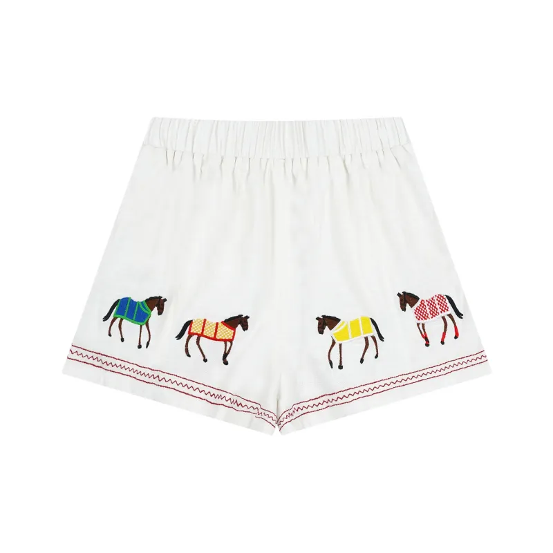 FAIRFAFO Casual Shorts Women's Ecru-0