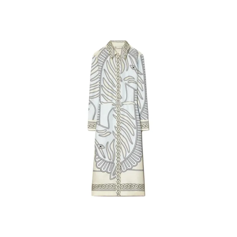 TORY BURCH SS24 Long-Sleeved Dresses Women's Multicolor-0