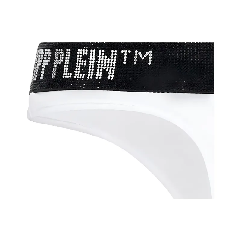 PHILIPP PLEIN Logo-embellished Cotton Thong-2