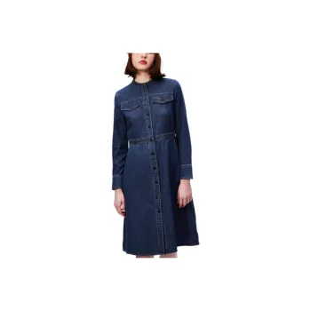HAZZYS Long Sleeved Dress Women's Dark Blue