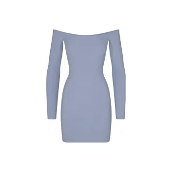 Skims Long-Sleeved Dresses Women's Gray Purple