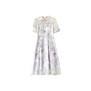 PIERRE CARDIN Short Sleeved Dress Women's Smoky Purple