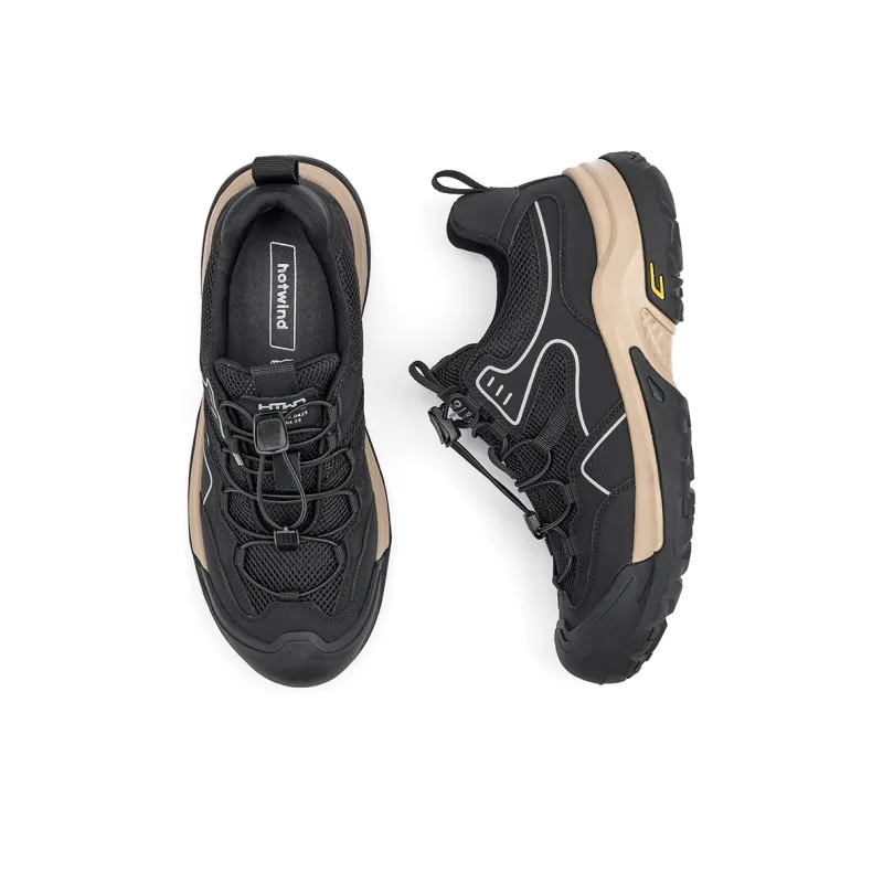 Hotwind Jogging Shoes Height Increasing Abrasion Resistant Low Top Casual Shoes Men's-1