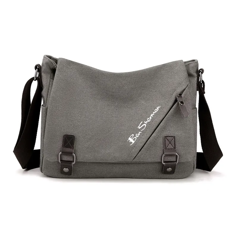 BEN SHERMAN Canvas Bag, Shoulder Bag Unisex Multicolor-0
