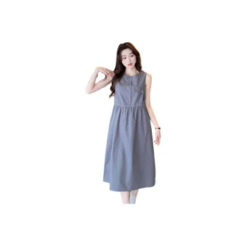 Tonlion Sleeveless Dress Women's Medium Gray