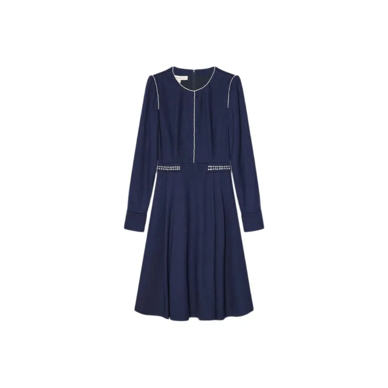 Goodland Long Sleeved Dresses Women's Navy Blue-0