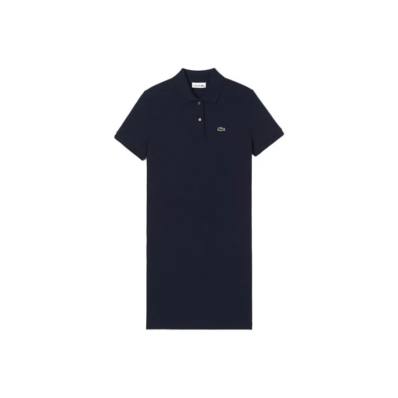LACOSTE Short Sleeved Dresses Women's Navy Blue-0
