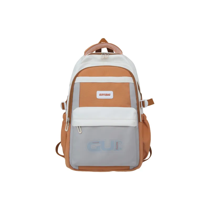 H YXIANG Nylon Backpack Unisex Multicolor-2