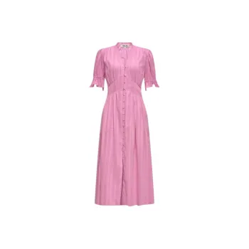 Diane Von Furstenberg FW24 Short Sleeved Dresses Women's Pink