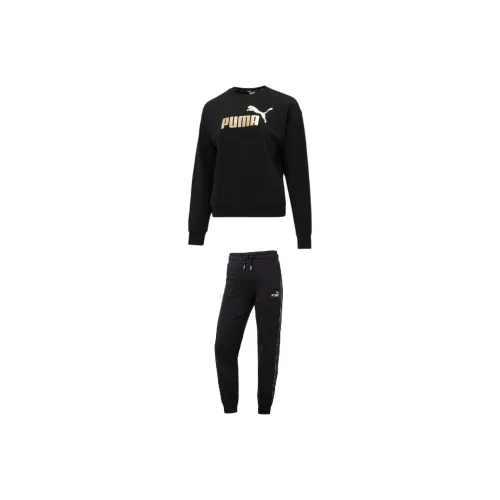 PUMA Basic Sweatshirt Set Women's Black