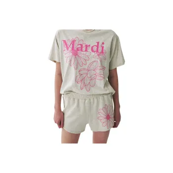 MARDI MERCREDI SS25 Casual Shorts Korean Style Women's Oat Pink