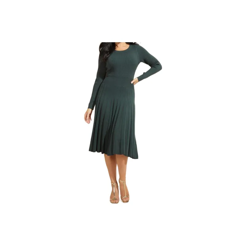 GUESS Long-Sleeved Dresses Women's Dark Green-0