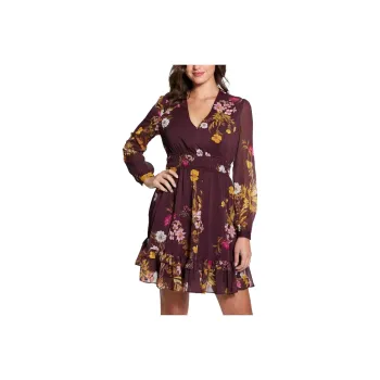 GUESS Long-Sleeved Dresses Women's Dark Red