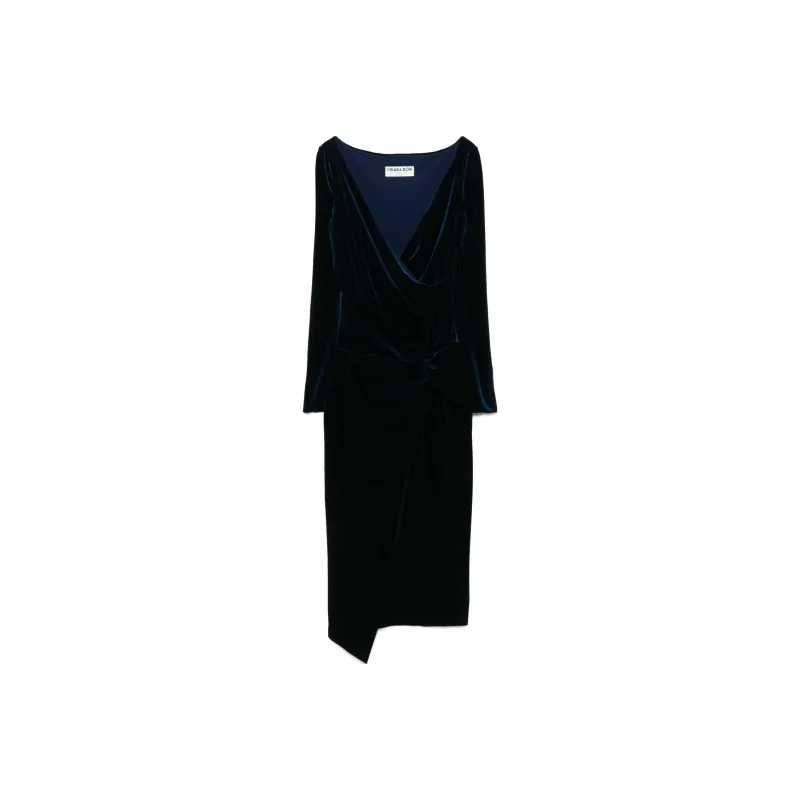 CHIARA BONI La Petite Robe Knot detail Midi Dress-0