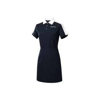 HEAD Short Sleeved Dress Women's Navy Blue 03