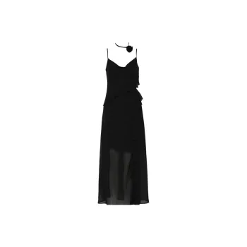 DPLAY Slip Dress Women's Classic Black