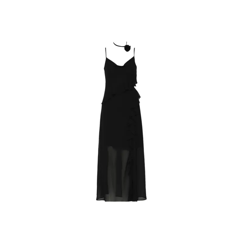 DPLAY Slip Dress Women's Classic Black-0