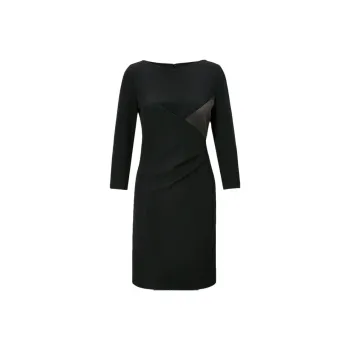 EMPORIO ARMANI SS21 Long Sleeved Dress Women's Black