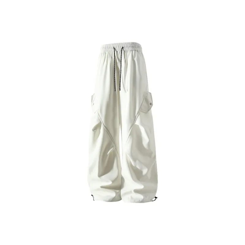 ABCNF Casual Pants Unisex Beige-0