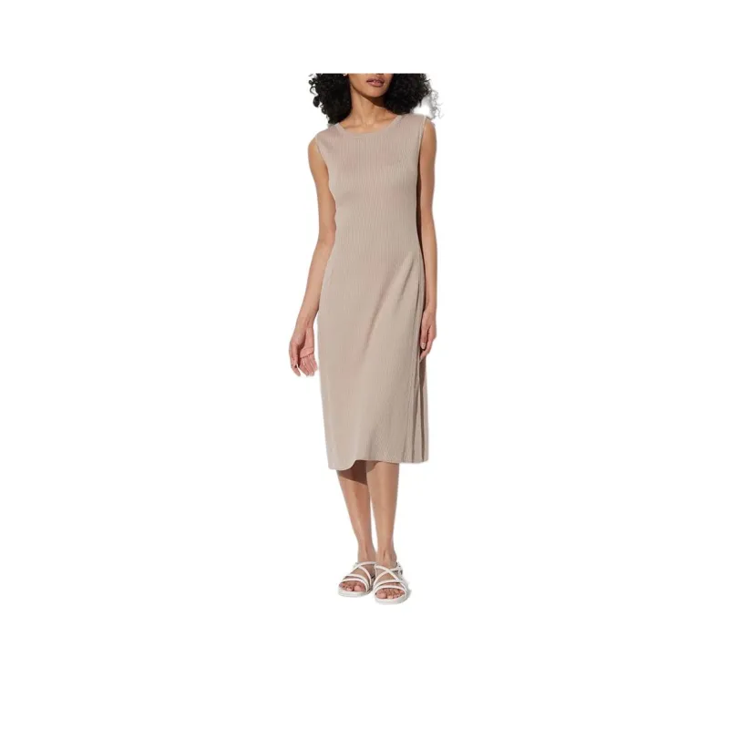 UNIQLO Sleeveless Dress Women's Beige-0
