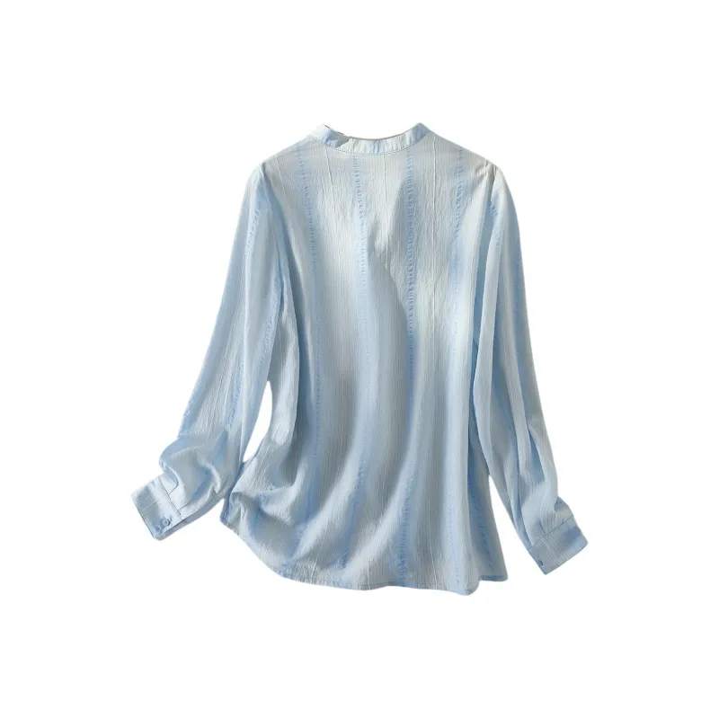 IHIMI Shirts Women's Light Blue-4