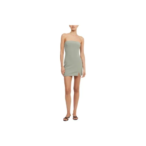 BEC+BRIDGE KARINA STRAPLESS SPLIT MINI DRESS Sleeveless Dress Women's SAGE/Sage
