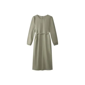 THE SEA LIFE Long Sleeved Dress Women's Shimmer Green