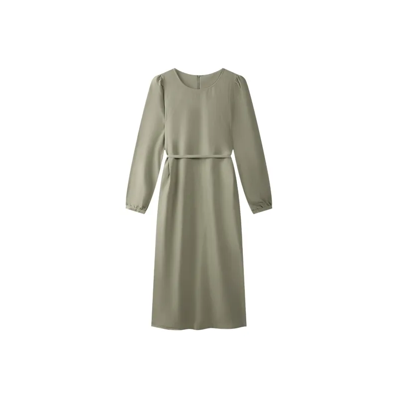 THE SEA LIFE Long Sleeved Dress Women's Shimmer Green-0