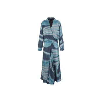 GIORGIO ARMANI Abstract pattern Silk Maxi Dress
