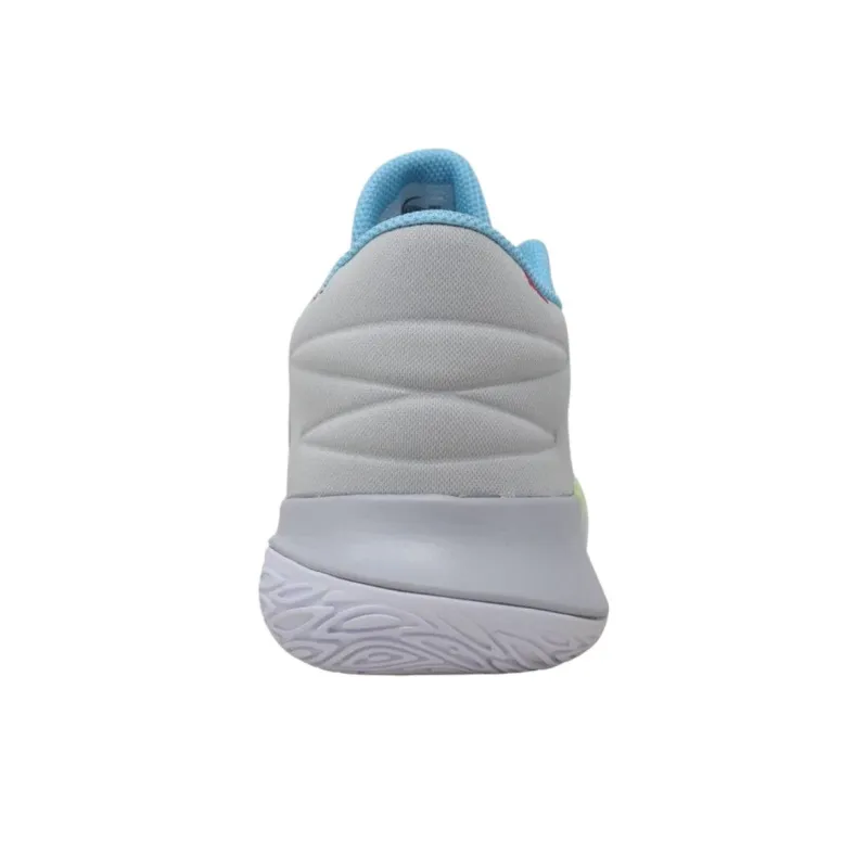Nike Anti Slip Wear Resistant Mid Top Basketball Shoes Men's Gray Blue-1