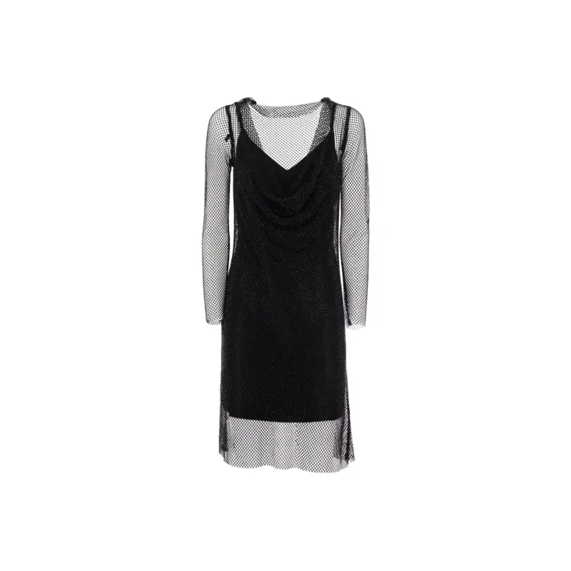 MaxMara Long Sleeved Dresses Women's Black-0