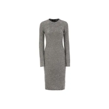 Fabiana Filippi Sequin Embellished Knitted Midi Dress