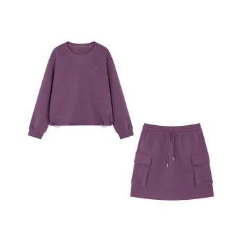 Mo Han Yi Mei Sweatshirt Set Women's Purple