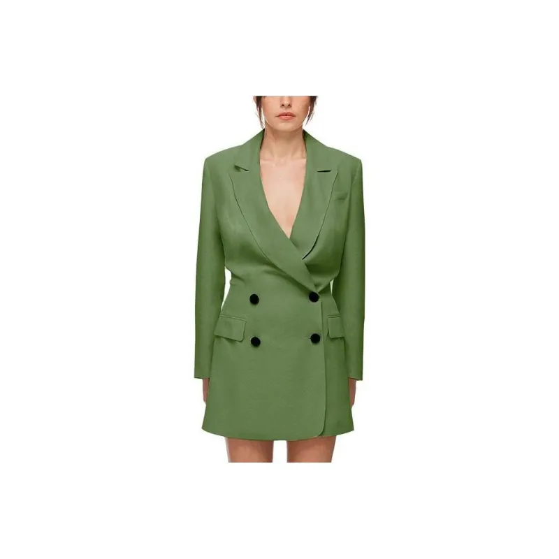 Self-portrait Long-Sleeved Dresses Women's Green-0