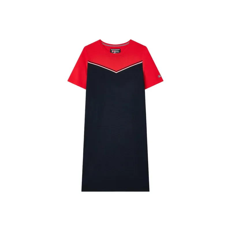 FILA Modern Short Sleeved Dress Women's Legend Red-0